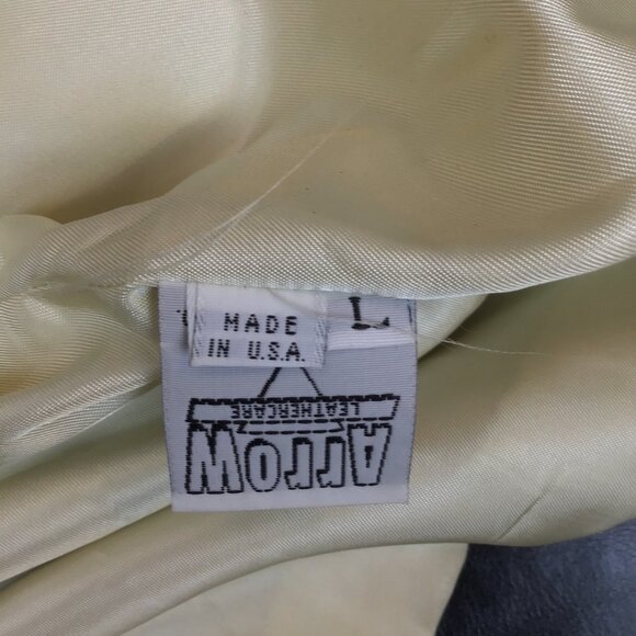 Vericci Cream Leather Jacket - Picture 9 of 11